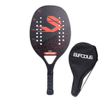 Vollcarbon 3K Faser Strandtennisschläger raue Oberfläche professioneller Schläger für Herren und Damen mit Schutzhülle