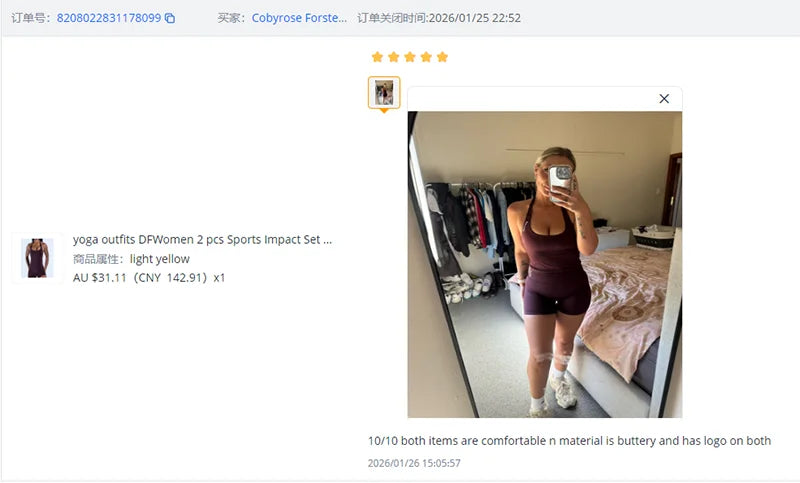 Yoga Outfits Damen 2-teiliges Sport-Set DFNNYE Impact Halfter Neck Neckholder Rückenfrei Oberteil Nahtlose Scrunch Shorts Fitness-Workout-Sportanzug