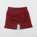 Impact Shorts 4.5" Nahtlos, hochelastisch, niedrig gerippter Bund, dezenter Po-Kontur-Shorts, Fitness Workout Yoga Gym Shorts