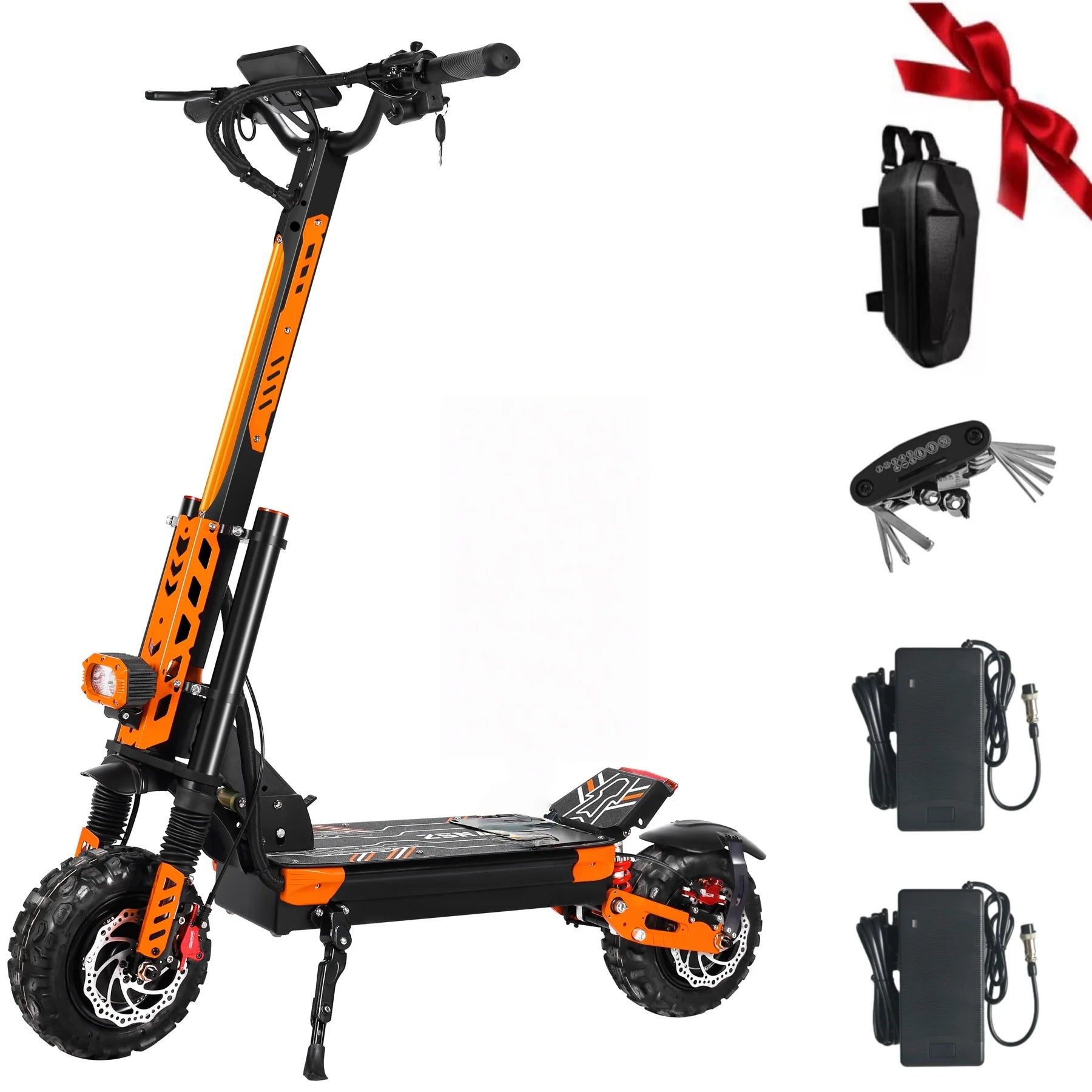 VREOM - VZ37 Elektroroller - 6000W Motor 60V30AH Akku Hochleistungs-E-Scooter - 70km/h Geschwindigkeit 11" Vakuumreifen - Faltbarer E-Scooter