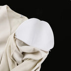 FANTOYE Sexy Deep V-Neck Long Sleeve Shoulder Pads Women 2 Piece Sets Beige Single Breasted Tops Short Pants Winter Lady Outfits