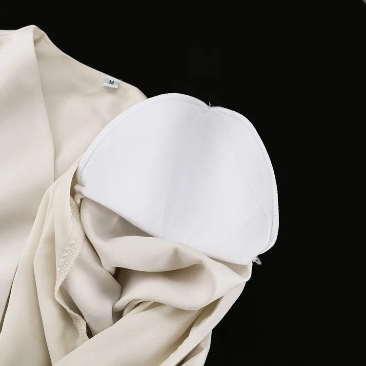 FANTOYE Sexy Deep V-Neck Long Sleeve Shoulder Pads Women 2 Piece Sets Beige Single Breasted Tops Short Pants Winter Lady Outfits