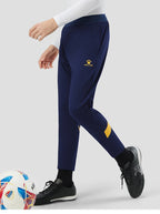 Kelme Kids' Fleece-lined Sports Pants Football Training Pants Casual Fitness Running Pants Warm Windproof Stretch Long Pants