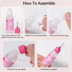 UR SUGAR 3tlg. Künstliche Nägel Set mit 420Stk. matten Soft Gel Tips Solid Glue Gel Entferner Schnelles Nagelverlängerungs-Kit Nagelpflege Starter-Set