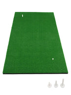 Golfschlagmatte, Reel Feel Golf-Übungsmatte mit Kunstrasen und 2 Tee-Positionen, 3 Gummi-Tees enthalten, Golf Putting