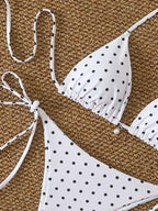 Sexy Micro-Bikini-Sets mit Perlenpunktdruck, Bademode 2026, Badeanzug für Damen, Strandkleidung, Damen Strand Sommer Bikini, zweiteiliger Badeanzug