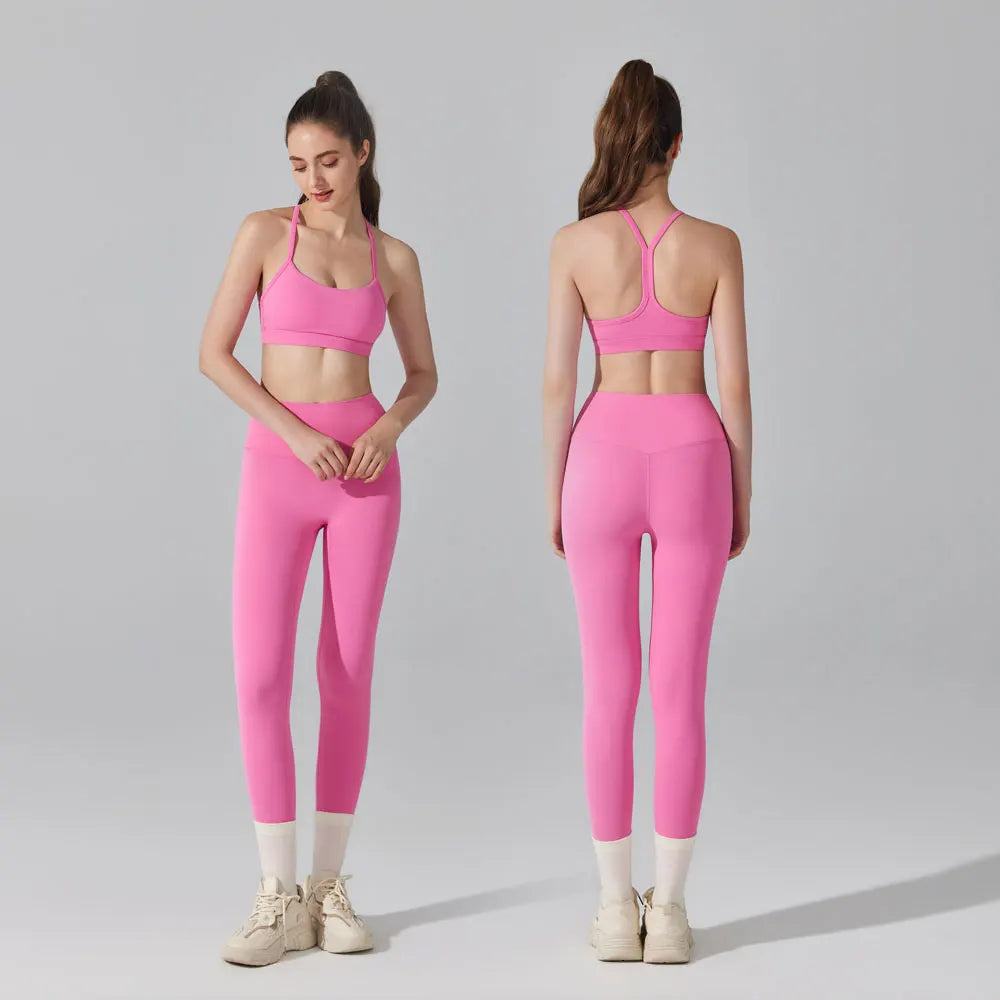 Activewear Set 2-teilig: Sport-BH & High Waist Leggings, Workout-Outfit für Yoga, Laufen, Fitness & Gym Kleidung für Damen