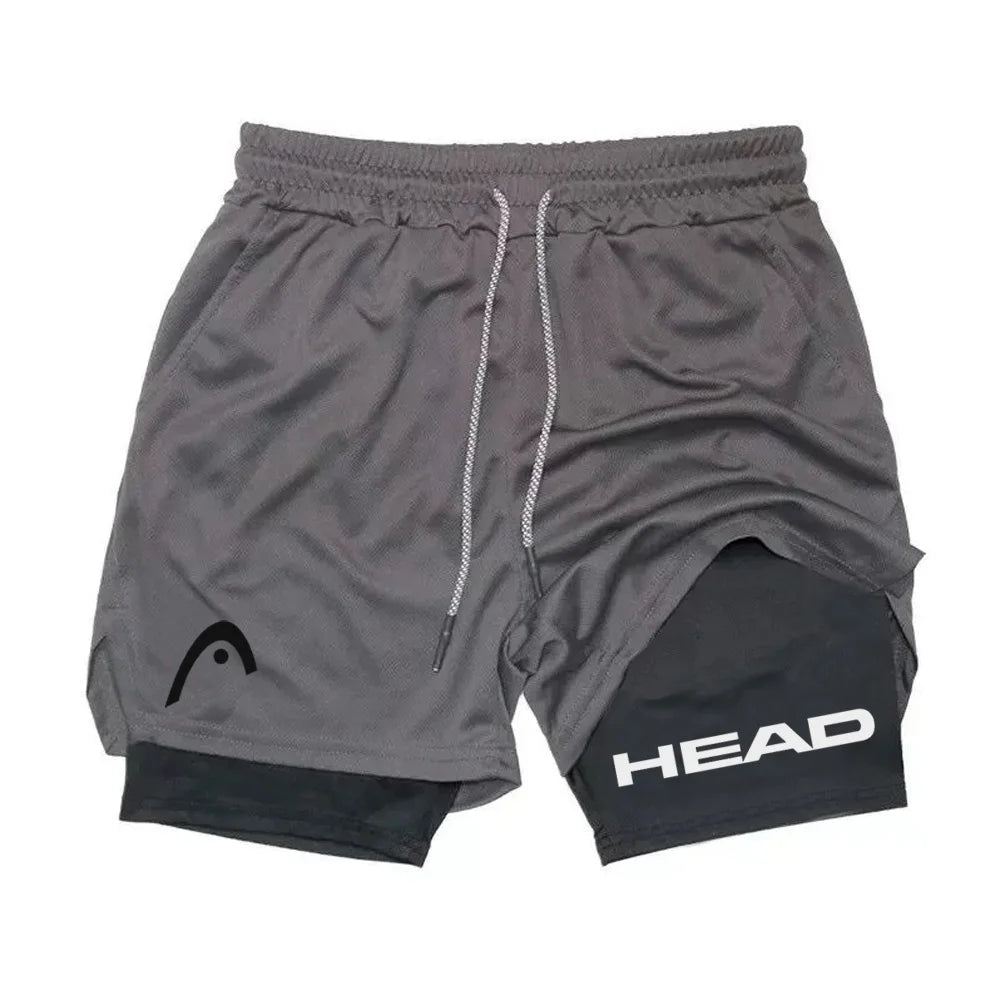 Anime Berserk Herren-Laufshorts Fitnessstudio Training 2-in-1 Sport Schnelltrocknend Workout Jogging Doppelschicht Sommer