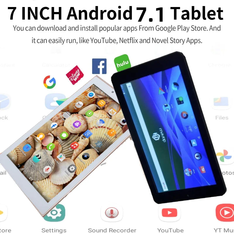 Neu eingetroffen: 7 Zoll LF705 WIFI Tablet-PC, 2 GB RAM, 16 GB ROM, Sun8iw15 Quad-Core, Android 7.0, Dual-Kamera, Quad-Core, 1024 x 600 Pixel