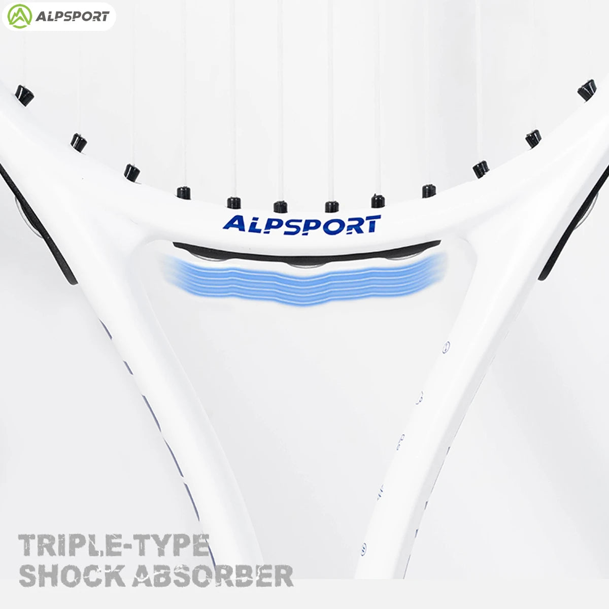 ALPSPORT Carbonfaser Tennisschläger T800 18K – Profi-Qualität mit Tasche & Band, leichter Trainingsschläger für Erwachsene, Herren & Damen