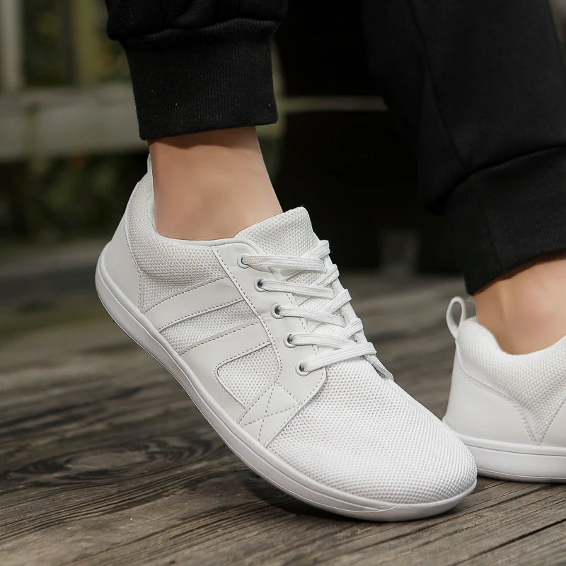 FANCYLEE Klassische Damen GAT Barfuß-Sneaker Retro Wildleder Minimalistische Walkingschuhe Weite Passform Zero Drop Freizeitschuhe Größe 36-41