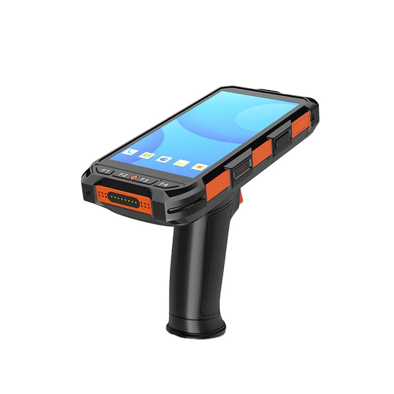 5,5 Zoll tragbares Handheld Android 13 PDAs RFID-Lesegerät Scanner Robustes Handheld Barcode-Lesegerät mit 8000mAh 64GB Octa Core WiFi NFC