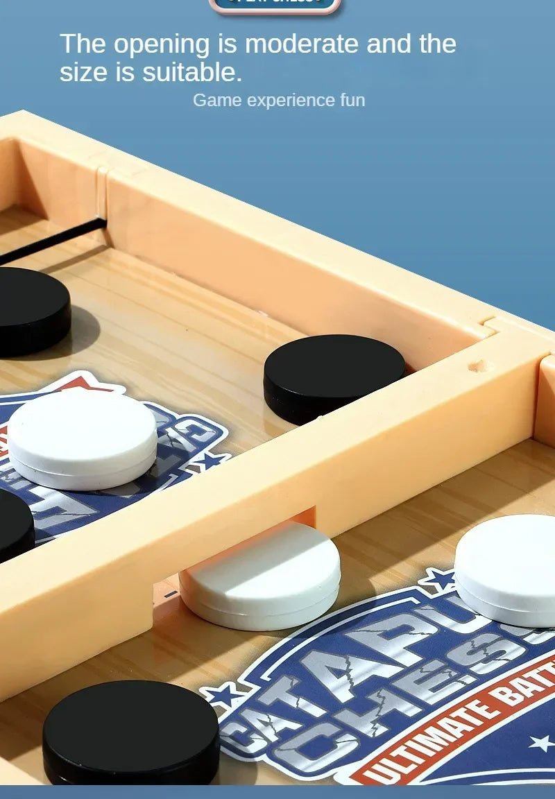 Fast Sling Puck Spiel Schleuder-Schach Tischschach Puzzle Partyspiel Erwachsener Kind Familienspiel Desktop-Battle-Brettspiele