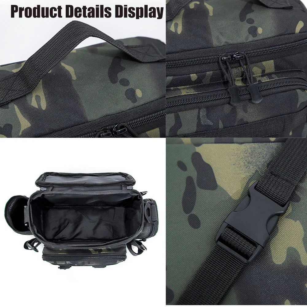 Herren-Taschen, Angelrucksack, Werkzeugrucksack, Umhängetasche, Warenrucksäcke, Meerzubehör, Outdoor-Rucksack, Camouflage-Unterhaltungssport