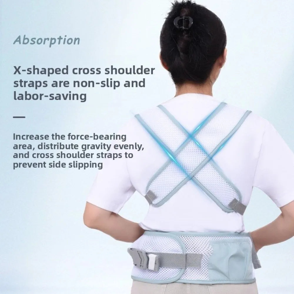 New 2 in 1 Baby Waist Stool Ergonomic Breathable Mesh Baby Carrier Detachable with Hip Seat Infant Baby Hipseat Baby Supplies