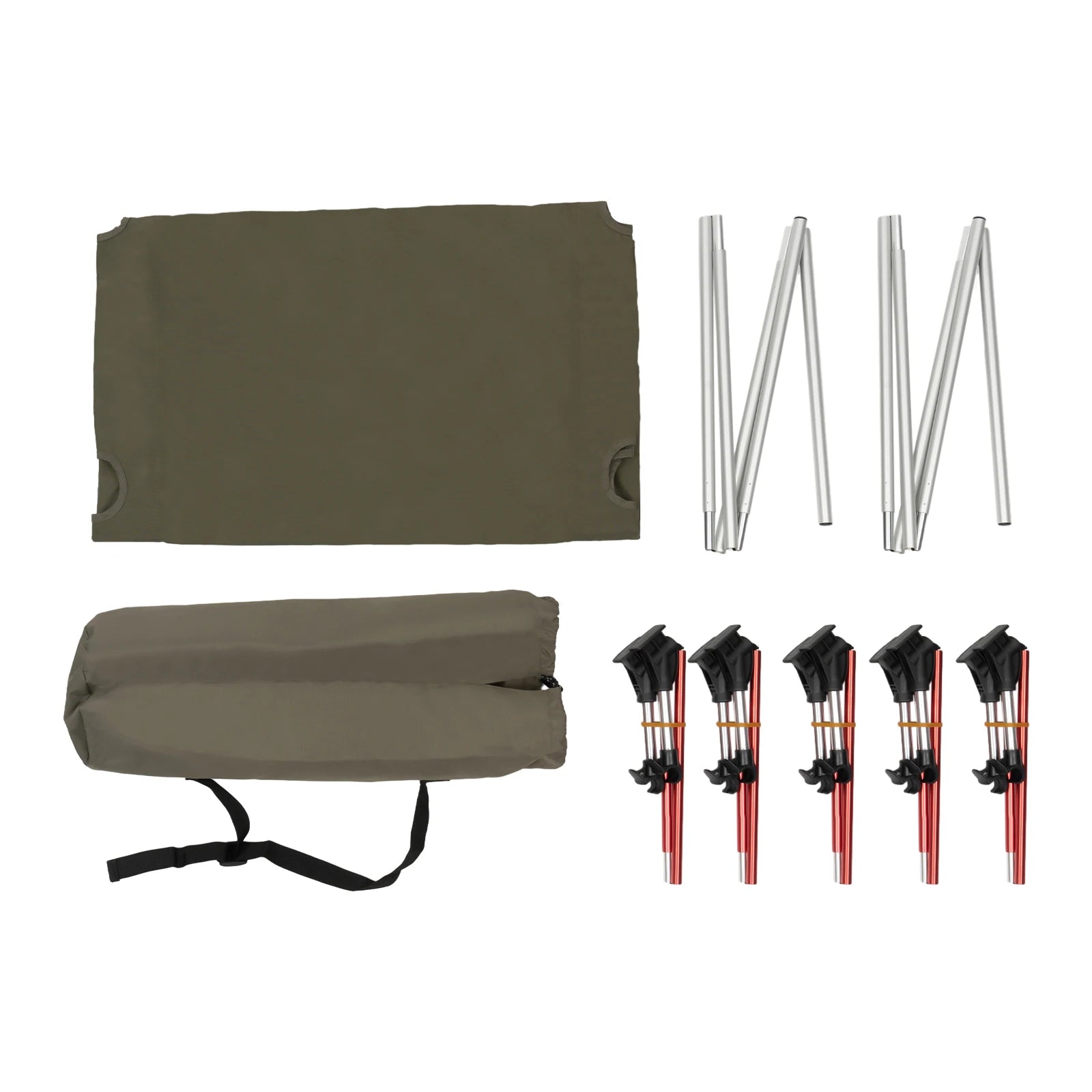 Ultraleichtes klappbares Campingbett, tragbares bequemes Feldbett für Erwachsene, Outdoor, Wandern, Reisen, Trekking, Zuhause, Büro, Nickerchen