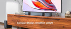 ULTIMEA 5.1 Virtuelle Surround-Soundbar, 3D Surround Sound System, Soundbar für TV mit Subwoofer und Rücklautsprechern, Poseidon D50
