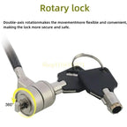 Best Seller Combination Security Lock Cable Laptop Cable Lock for 6x2.5mm Hole Laptop Protector Theft Deterrent for Desktops
