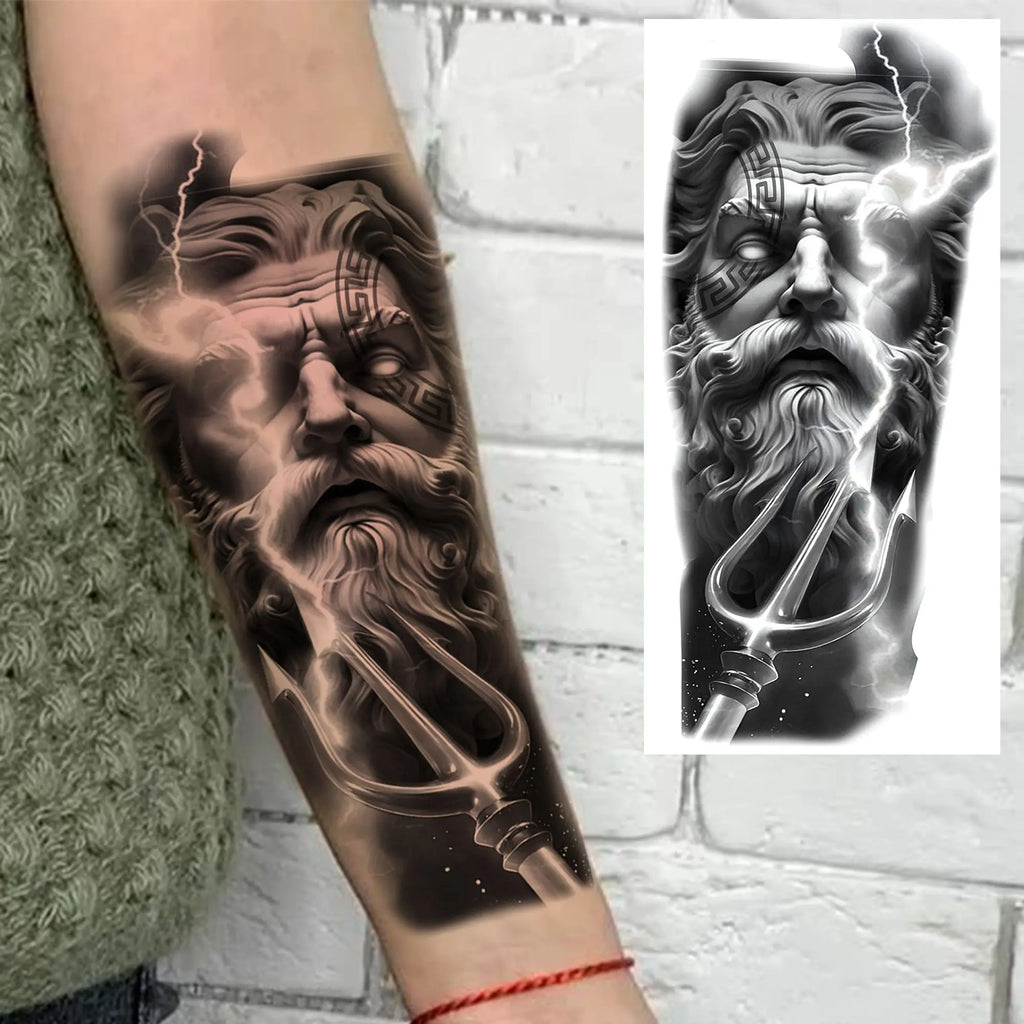 1 Sheet Realistic Jesus Holy Mother Pray Temporary Tattoos For Men Women Adults Long Lasting Waterproof Temp Fake Tattoo Sticker