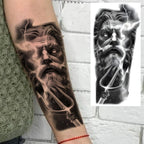 1 Sheet Realistic Jesus Holy Mother Pray Temporary Tattoos For Men Women Adults Long Lasting Waterproof Temp Fake Tattoo Sticker