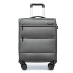 Britisches Traveller Frachtkoffer 53.5x40x21cm Leichtgewicht Handgepäck 4 Rollen TSA Schloss Weichgepäck Stoff