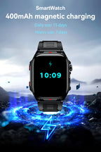 Elektronische Smartwatch BT-Anruf Herzfrequenzmesser Smartwatch Fitness Tracker Wasserdichte Sportuhren für Männer Frauen Android 2026