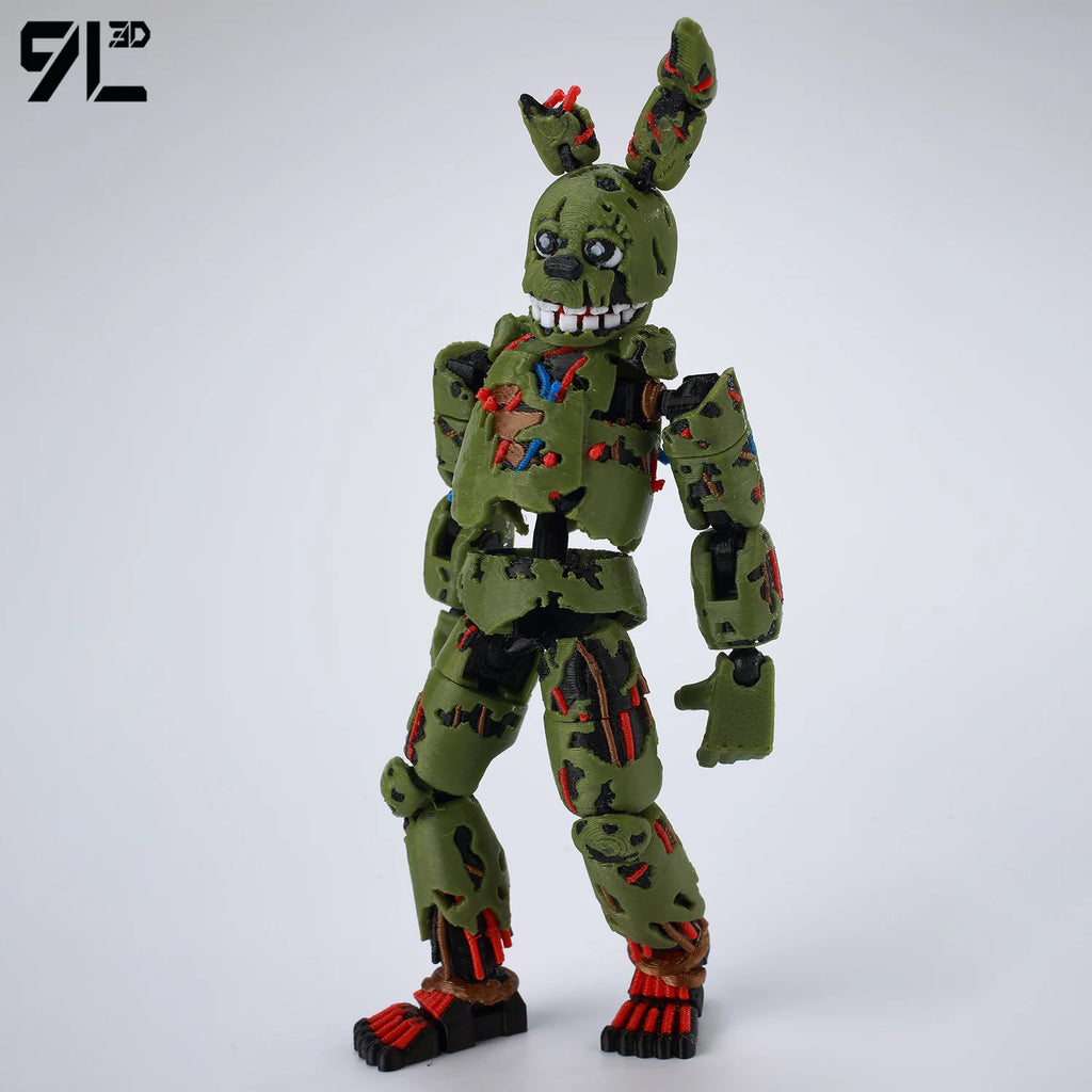 9L3D Gedruckte FNAF Freddy Fazbear's Pizza Springtrap Spielzeug Actionfiguren Anime Modell Lucky13 Dummy13 Titan13 Ornamente Geschenke
