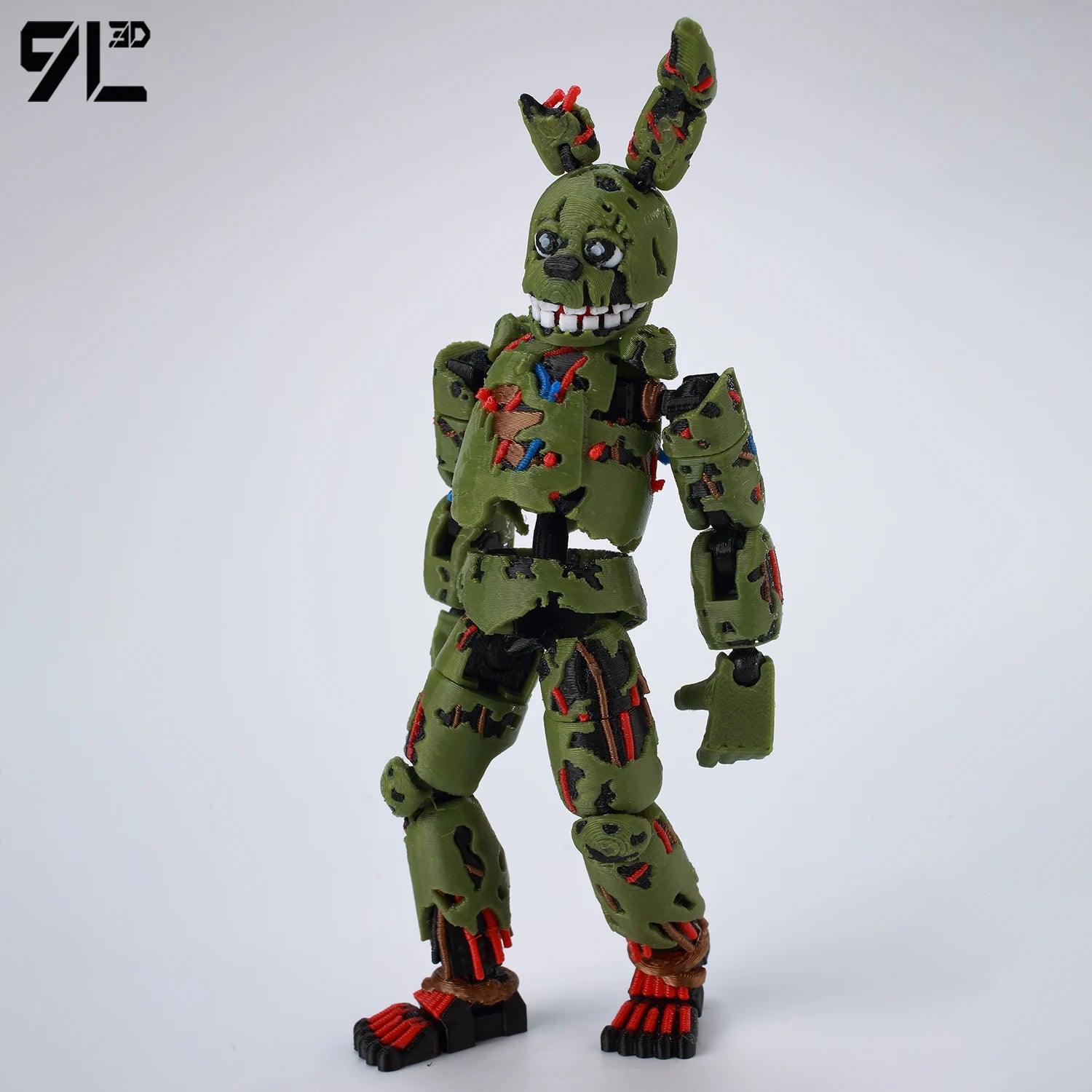 9L3D Gedruckte FNAF Freddy Fazbear's Pizza Springtrap Spielzeug Actionfiguren Anime Modell Lucky13 Dummy13 Titan13 Ornamente Geschenke