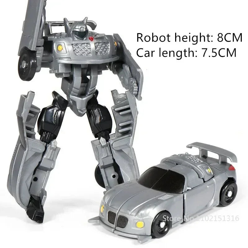 Kinder Spielzeug Mini Verwandlungs-Roboter-Kit Spielzeugmodelle 2-in-1 verformtes Auto Spielzeug Roboter Spielzeug für Kinder Geschenk Actionfigur