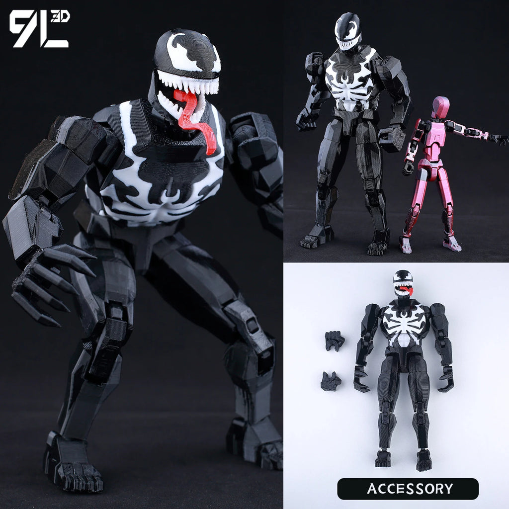 9L3D Gedruckte Deadpool Wolverine Batman Spider-Man Venom Actionfiguren Dummy13 Lucky13 T13 Anime Modell Spielzeug Sammlerstücke Geschenke