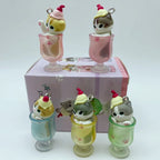 Auf Lager, neu: Mofusand Katze Pudding Kaltgetränk Anhänger Minifiguren Blind Box Anime Figuren Ornamente Puppen Geburtstags- und Weihnachtsgeschenke Spielzeug