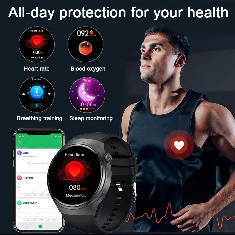 2026 Neue Watch 5 Pro Upgrade GPS NFC Herren Smartwatch 360*360 AMOLED HD Bluetooth Anruf Wasserdichte Smart Watch für Android iOS