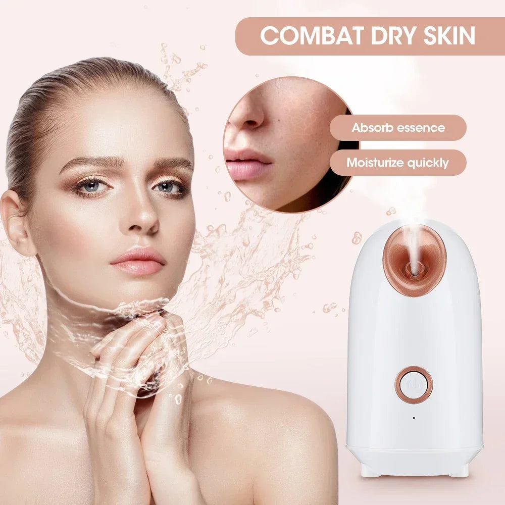 Gesichtsdampfer Luftbefeuchter Nano-Nebel-Sprüher SPA für die Feuchtigkeitsversorgung des Gesichts, Porenreinigung, Nano-Dampf mit Tiefenwirkung für die Gesichtshautpflege