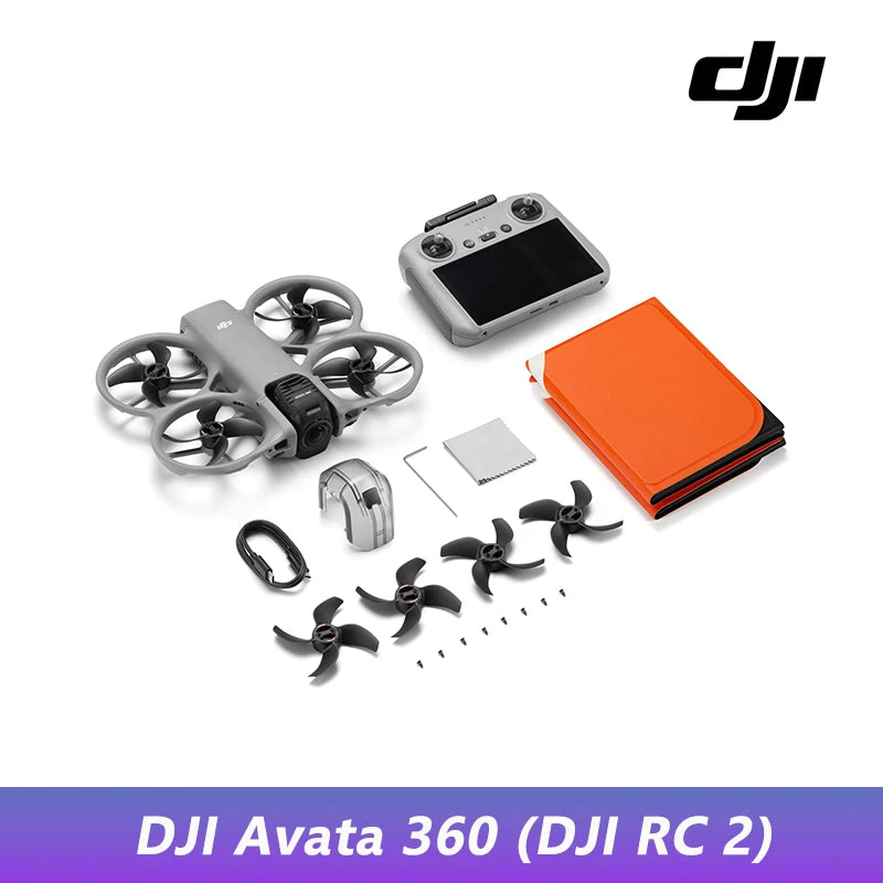DJI Avata 360 Drohne 1-Zoll-Sensor 8K HDR Panorama Drohne 4K Einzelobjektivmodus 20km Reichweite 4G Verbesserte Übertragung FPV Quadcopter Avata 360