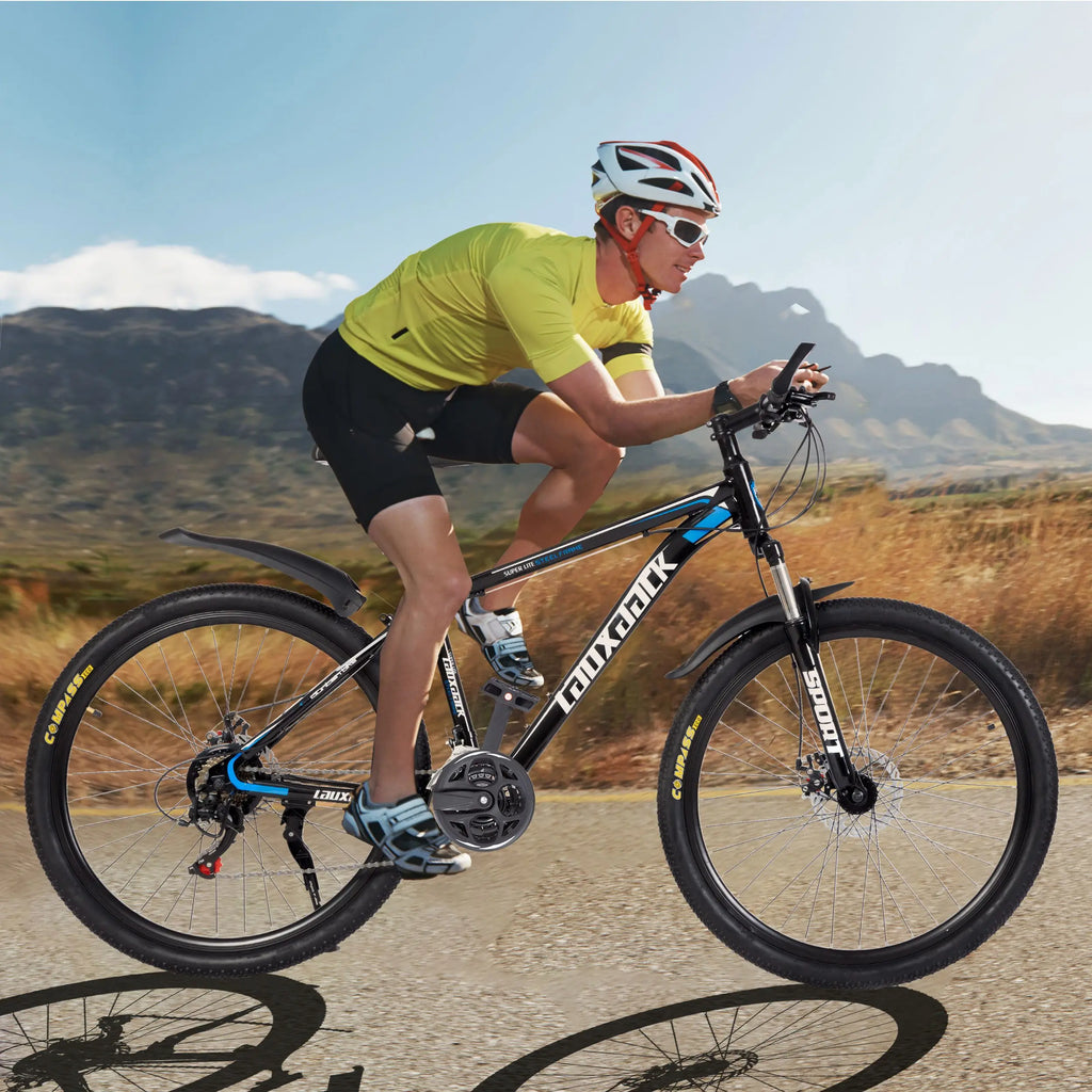 Vankel 27,5 Zoll Mountainbike für Erwachsene, 21-Gang-Schaltung, Dual-Scheibenbremsen, All-Terrain-Fahrrad für Herren & Damen Fahrradgeschenke