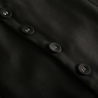 #0709 Frühling Herbst Anzugweste Damen Ärmellose Jacke Kurze Büroweste Mantel Schlanke Einreihige Weste Weiblich Schwarz
