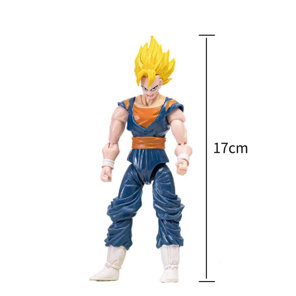12-18CM Anime Dragon Ball Z Super Saiyajin Son Goku Broly Vegeta Anime Actionfigur Modell Geschenke Sammlerfiguren für Kinder