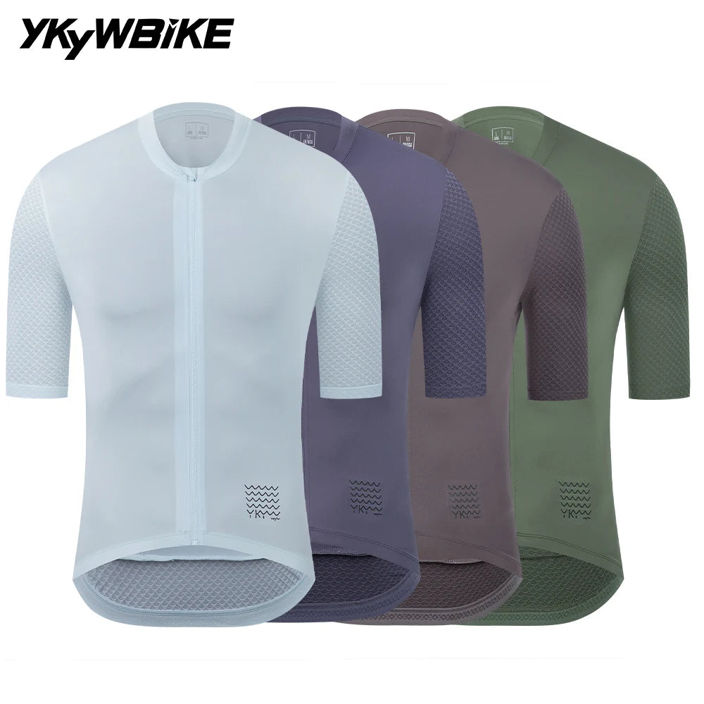 YKYWBIKE Herren Classic Radtrikot Sommer Fahrrad Pro Team Kurzarm Trikot Radsport Maillot Rennrad Atmungsaktive Kleidung Hauptbild