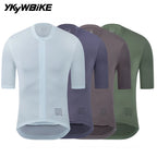 YKYWBIKE Herren Classic Radtrikot Sommer Fahrrad Pro Team Kurzarm Trikot Radsport Maillot Rennrad Atmungsaktive Kleidung
