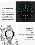 ADDIES Luxus Damenarmbanduhren Elegant Klassische 36mm Business Damenuhr BGW9 Leuchtend Wasserdicht Edelstahl Quarz Damenuhren
