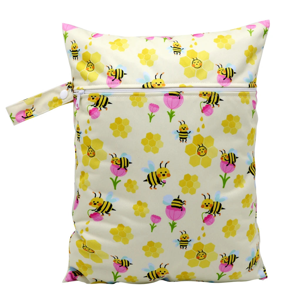 Wasserdichte Wickeltasche Windeltasche Mama Baby Umstandstasche Waschbare Reißverschluss Windel-Organizer Trockenbeutel Reisetragetasche 30x40cm
