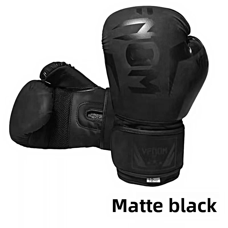 6 Unzen, 8 Unzen, 10 Unzen, 12 Unzen, 14 Unzen, 16 Unzen Boxhandschuhe, atmungsaktive professionelle Boxhandschuhe aus PU-Leder für Taekwondo, Muay Thai