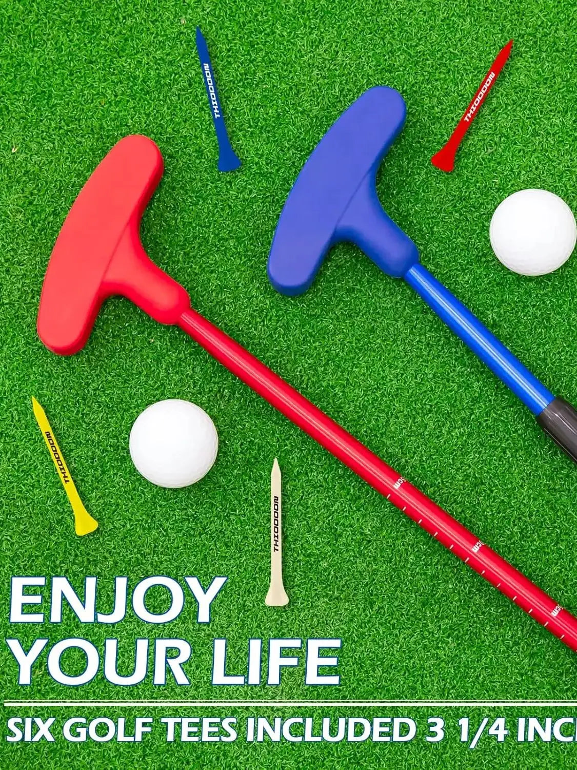 Golf Putter für Herren und Damen, beidhändig nutzbarer Kinder-Putter, Minigolf-Putter für Rechts- oder Linkshänder, längenverstellbarer Golf-Putter