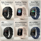 Neue präzise Gesundheits-Smartwatch EKG+HRV Harnsäure Blutfette Emotionswahrnehmung Bluetooth-Anruf Smartwatches für Männer und Frauen