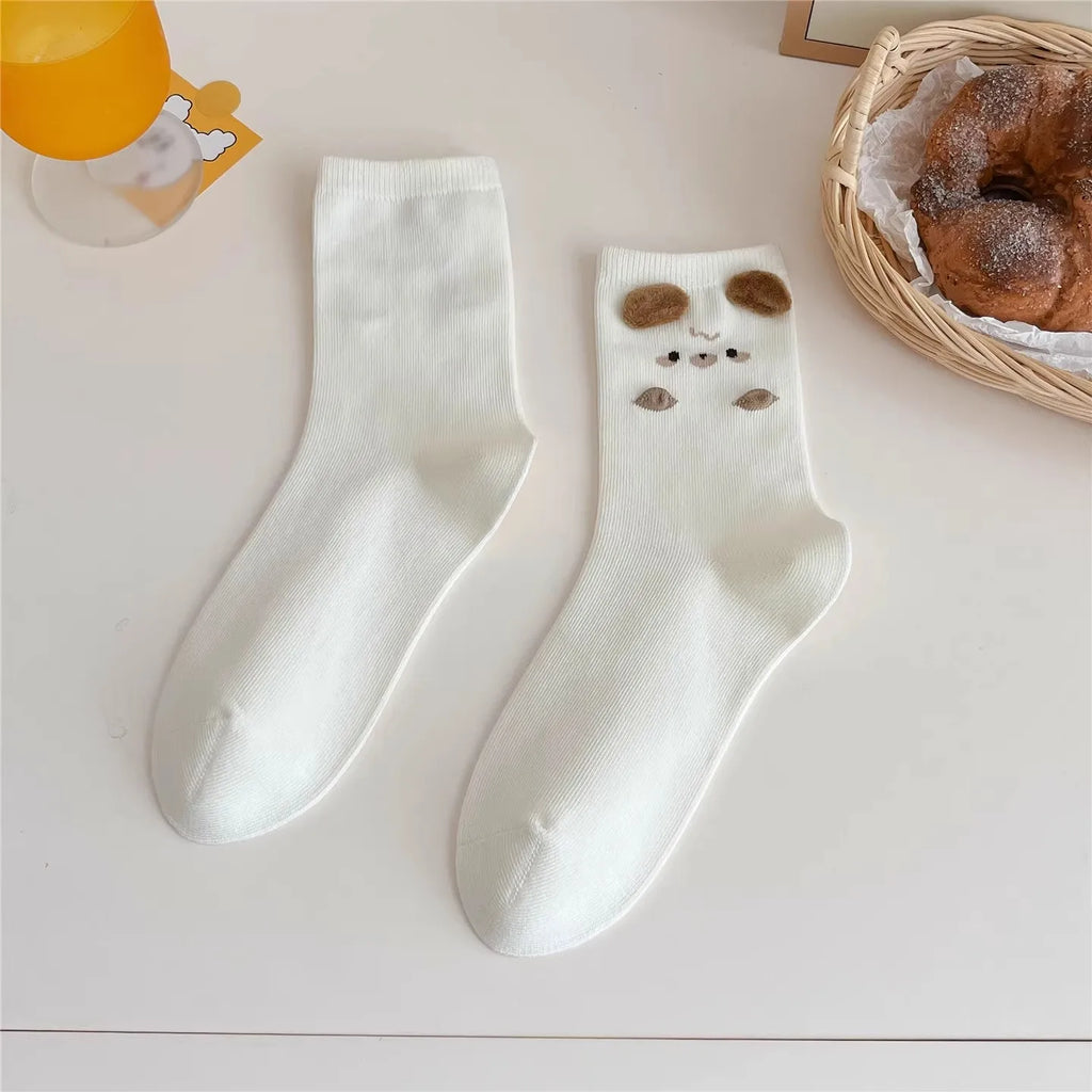 Mode Süß Niedlich 3D Tierohren Schwein Strumpfwaren Winter Warme Cartoon-Socken für Kinder Harajuku Baumwolle Weiche Hausschuhsocke