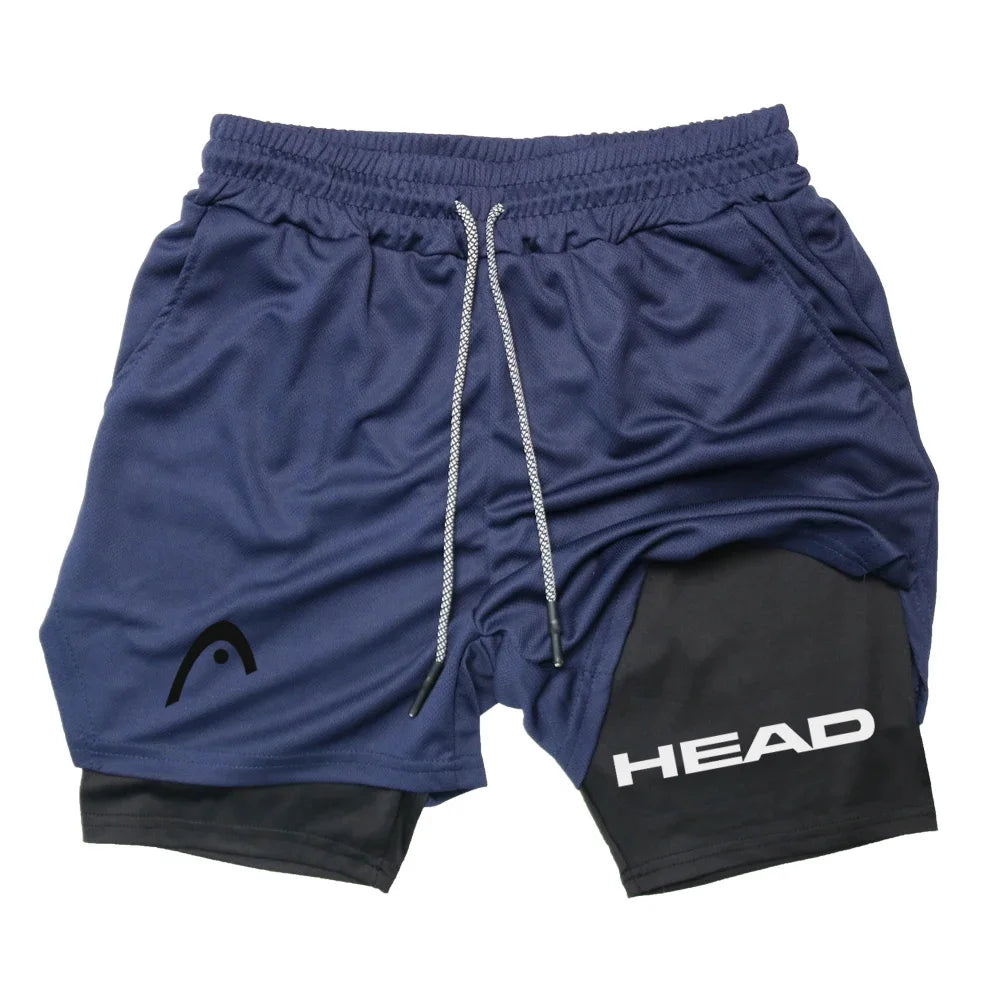 Anime Berserk Herren-Laufshorts Fitnessstudio Training 2-in-1 Sport Schnelltrocknend Workout Jogging Doppelschicht Sommer