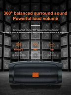 Lenovo TF USB Bluetooth Funklautsprecher Tragbarer Stereo-Doppellautsprecher für den Außenbereich mit FM-Stimme und Subwoofer
