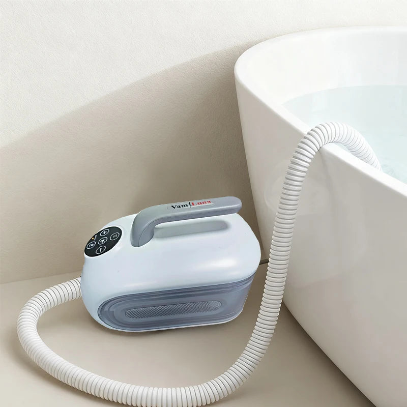 Spa Sprudelbad-Massagegerät, tragbare Badewannen-Massagematte mit rutschfester Unterlage und aufblasbarem Kissen für Familienerholung im Badezimmer