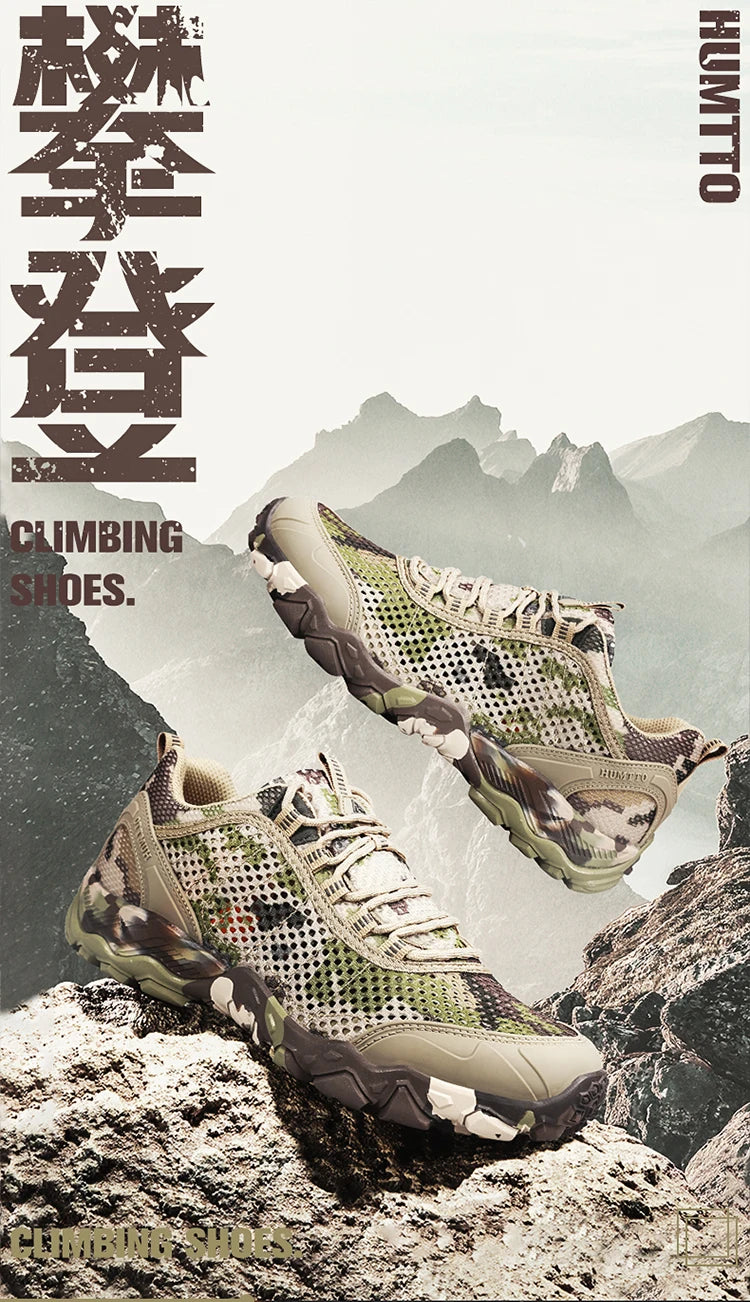 HUMTTO Men Hiking Shoes Breathable Outdoor Sports Climbing Shoes hunting shoes women Trekking Sneakers ankle boots tennis shoes