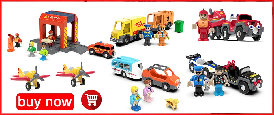 Magnetischer elektrischer Zug Lokomotive Holzeisenbahn Schlitz Diecast Eisenbahn mit zwei Waggons Zug Holz Kinderspielzeug Biro Leduo Strecke